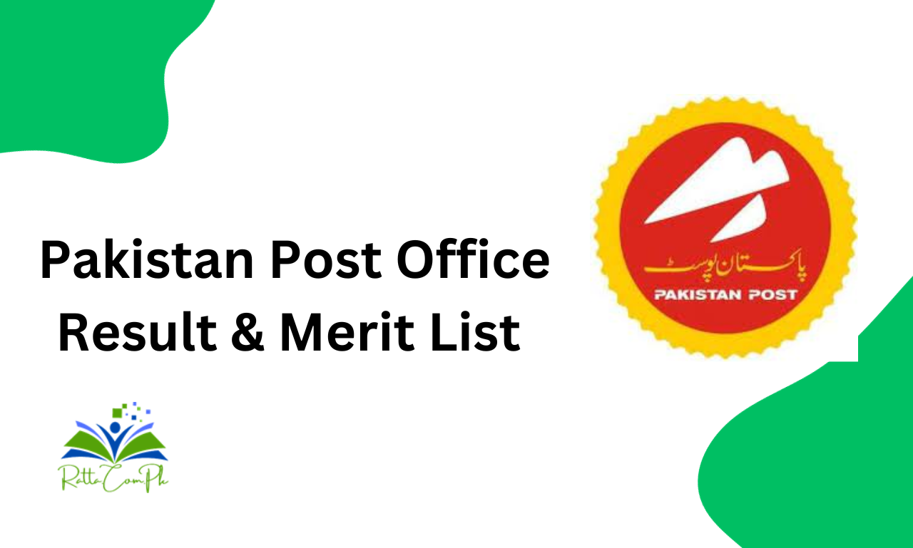 Pakistan Post Office Jobs Result 2024 Merit List