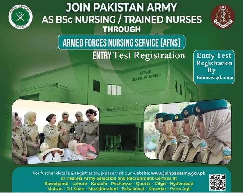 AFNS Online Registration 2024 via www.joinpakarmy.gov.pk