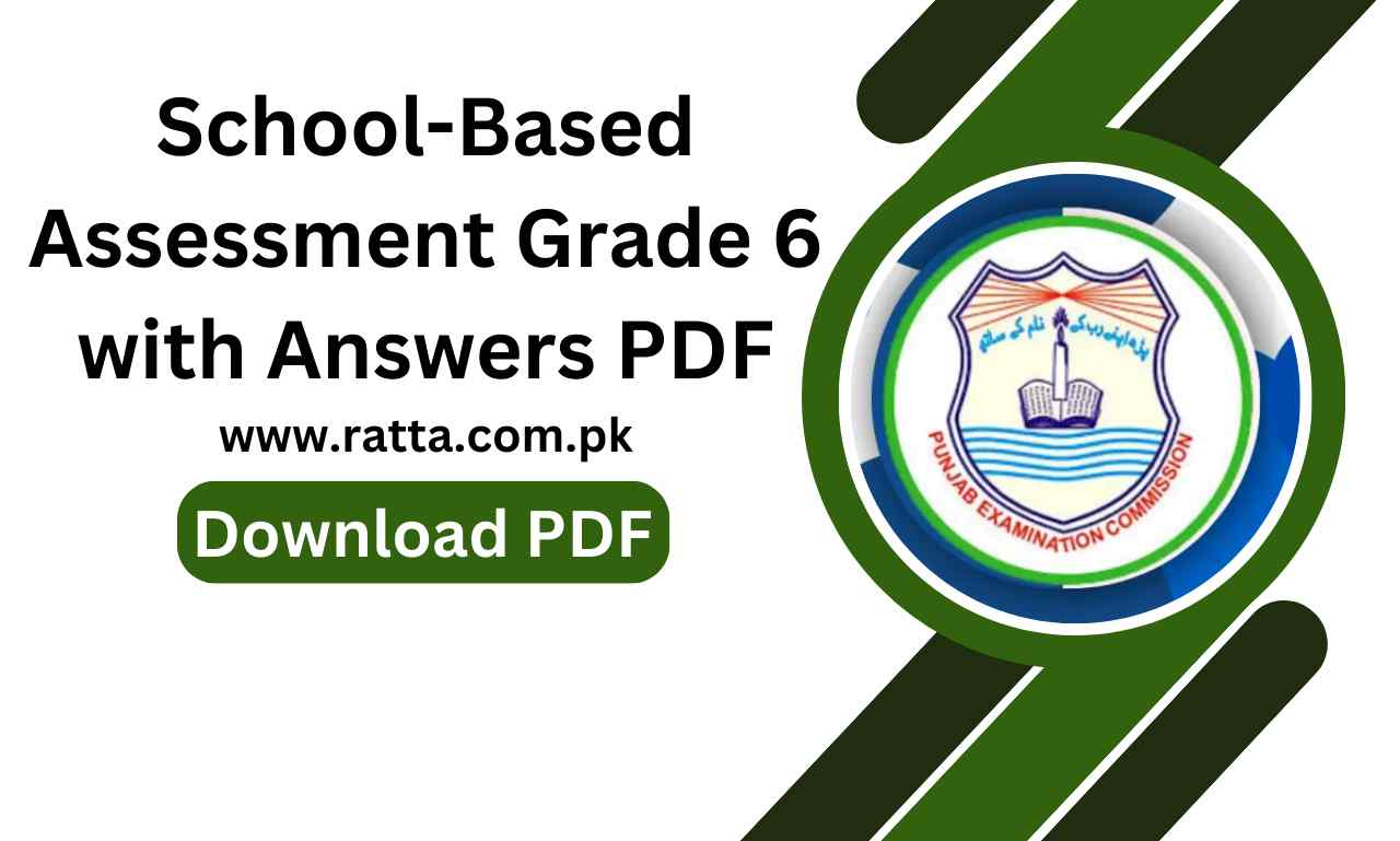 School Based Assessment Grade 6 2023 with Answers PDF