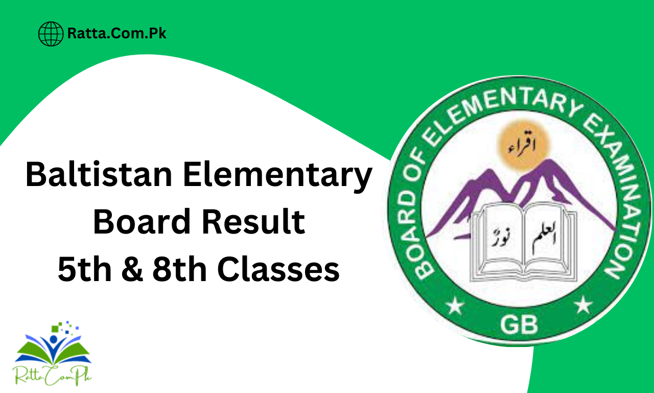 Baltistan Elementary Board Result 2024 5th & 8th Classes